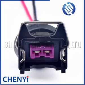 大众用<span class=keywords><strong>2</strong></span>针母汽车防水连接器EV1汽车喷油器线束插头443 906 232 443906232 1284485110 - Product Image 5