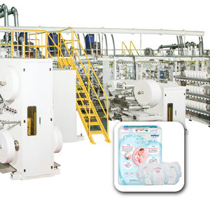 Ligne de production de couches pour bébés à <span class=keywords><strong>prix</strong></span> d'usine Pei Xin machine économique de fabrication de serviettes hygiéniques à vendre - Product Image 1