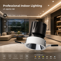Foco LED Empotrable Arquitectónico de 75mm con Orificio de Corte, Downlight COB Antideslumbrante Profundo para Techo Interior LP-AJ8292-NR-21