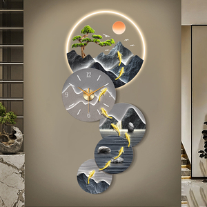 Incisione UV nove pesci pittura acrilica pittura a LED soggiorno corridoio sfondo parete decorazioni per la casa dipinti - Product Image 6