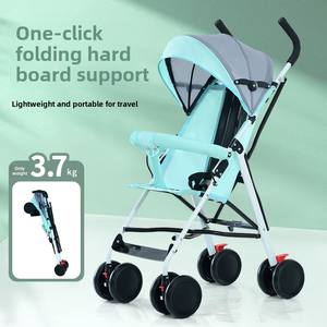 Carriola de Bebé Ultraligera de Verano Plegable con Rueda Trasera Grande y Marco de Acero Inoxidable, Capacidad de Carga de 20 kg, para 0-3 Años, Solo Asiento - Product Image 3