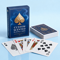 Cartes à jouer écologiques parfumées personnalisées, jeu de poker personnalisé avec logo, emballage en boîte pour usage familial