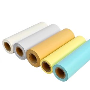 Rouleaux <span class=keywords><strong>de</strong></span> <span class=keywords><strong>papier</strong></span> glassine antistatique autocollant haute résistance, revêtement silicone jaune, bobine pour étiquettes en PTFE polyimide - Product Image 4