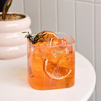 Premium handgemachte Orangensaft Duftglas Kerze Kreative Premium Glas Jar Jelly Wax für Entspannung Urlaub Dekor Guter Geruch