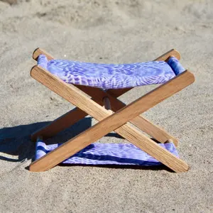 Almohada de cuello de playa ligera para exteriores, hamaca de cabeza de algodón de madera premium para soporte de cuello, reposacabezas de playa plegable con almohada