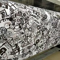 Vinilo Adhesivo Bomb para Rotulación de Vehículos, Vinilo Adhesivo Bomb Graffiti para Coches, Película de Vinilo Bomb para Motocicletas