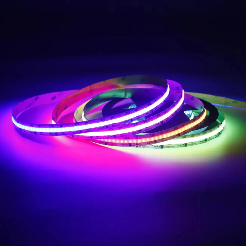 12V 24V Dc Ip20 576 720 756 784Leds Per Meter 10W/14W/21W/Meter Rgb Rgbw Rgb Ws2811 Ic Adressable Rgb Cob Led Cob Led Cob Strip