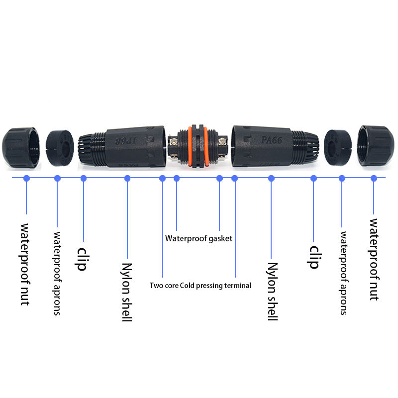YPM20 2-5 Pin IP68 Waterproof Screw Terminal Power Connector