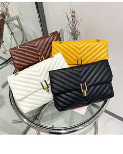 กระเป๋าสะพายโซ่ปักลายสำหรับสุภาพสตรี 2023, ผู้ผลิตกระเป๋าแบบควิลท์, กระเป๋าสะพายข้างสำหรับผู้หญิง - Product Image 1