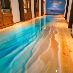 Direct Factory Sale Epoxy <b>Resin</b> Art Floor <b>Paint</b> Liquid Coating 3D Transparent Wear-Resistant for Spraying Application - Product Image 6