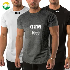 Camisetas lisas blancas de algodón para hombre, camisa de lujo de calidad, a granel, ajustadas y lisas, nuevo diseño, 2022