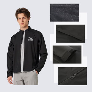 <span class=keywords><strong>Chaqueta</strong></span> Cortavientos <span class=keywords><strong>Impermeable</strong></span> para Hombre, con Forro Polar Estampado, con Cremallera, Cortavientos, para Lluvia - Product Image 2