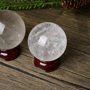 Vente en gros de sphères de cristal de roche, cadeaux Reiki Fengshui, quartz blanc transparent, grandes sphères de pierres précieuses pour la décoration de la maison - Product Image 3