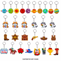 Porte-clés en PVC de différentes formes, porte-clés en caoutchouc souple, logo personnalisé, cadeau, pendentif de sac de dessin animé, produit promotionnel personnalisé