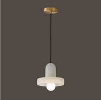 Mini suspension moderne en albâtre naturel, style nordique, pour chambre, chevet, îlot de cuisine, comptoir de bar