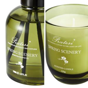 Оптовый заказ: Ароматизатор воздуха, Подарочный набор на День святого Валентина, Элитная подарочная упаковка, Стеклянная соевая свеча, Ароматическая свеча, Диффузор с ротанговыми палочками - Product Image 1