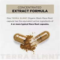 Extrait concentré de racine de Maca noire, extrait de racine d'Ashwagandha, extrait de fruit de poivre noir, capsules, 60 unités, complément alimentaire