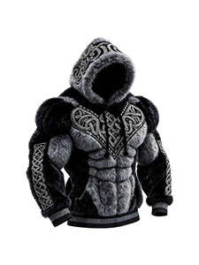 Sudadera Unisex Moderna de Otoño, Cálida, con Capucha y Estampado Digital de Dibujos Animados, Estilo Navideño, Manga Larga - Product Image 3