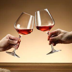 Großhandel Glas becher Hersteller Classic High Cup Custom Kristall Weinglas für Rotwein mund geblasen Weinglas Tasse mit Logo - Product Image 2