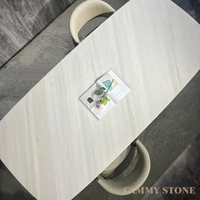 Dalle de marbre blanc naturel poli de luxe moderne Cammy Stone Sivec pour salle de bain, cuisine, comptoir, hôtel, extérieur