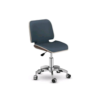 Équipement beauté des ongles chaise courte pour le personnel meubles de salon tabouret technique pour les ongles chaise de manucure salon de manucure avec roue