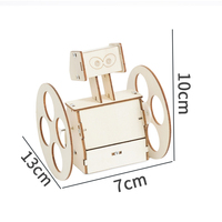 Kit de Robot Autoequilibrado para Armar, Juguete Educativo de Madera Natural Ecológica, Actividad de Construcción Montessori, Caja de Juguetes Resistente