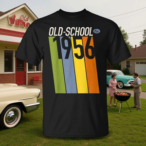 Camiseta de cumpleaños Old School 1956, regalo del 63º aniversario, camiseta para hombre - Product Image 3