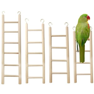 PAIPET - Juguete Interactivo <span class=keywords><strong>para</strong></span> Pájaros con Tablero de Madera Natural, Gimnasio <span class=keywords><strong>para</strong></span> Loros con Escalera <span class=keywords><strong>para</strong></span> Trepar y Columpios <span class=keywords><strong>para</strong></span> Periquitos - Product Image 4
