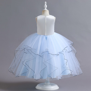 Vestido de princesa para niñas, falda tutú amarilla, disfraz para actuación en escenario, para niños, otoño 2022 - Product Image 4