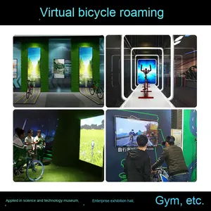 Inmersión <span class=keywords><strong>Virtual</strong></span> Racing 3D Proyección Ciclismo Gimnasio Real-Life Digital Outdoor <span class=keywords><strong>Gym</strong></span> Vr Equipo para uso en guardería escolar en casa - Product Image 6