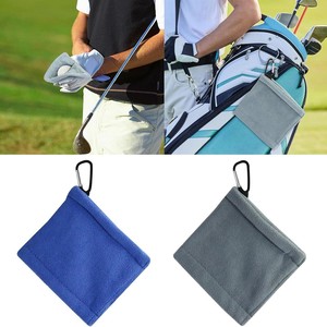 Serviette <span class=keywords><strong>de</strong></span> <span class=keywords><strong>golf</strong></span> avec mousqueton, en microfibre, multifonction pour le nettoyage des clubs et des balles sur le parcours <span class=keywords><strong>de</strong></span> <span class=keywords><strong>golf</strong></span> - Product Image 5