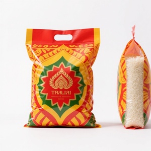 Custom Printed Plastic 500g 1kg 2kg 5kg <b>Zip</b> Lock Zipper Ziplock Doypack Packaging <b>Bags</b> Stand up Pouch Rice <b>Bag</b> With Window - Product Image 1