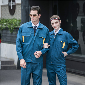 Overol de <span class=keywords><strong>Trabajo</strong></span> de Manga Larga de Algodón para Primavera y Otoño, Uniforme de Fábrica Unisex, Ropa de <span class=keywords><strong>Trabajo</strong></span> con Impresión de Logotipo, Impresión Digital, Antipilling - Product Image 6