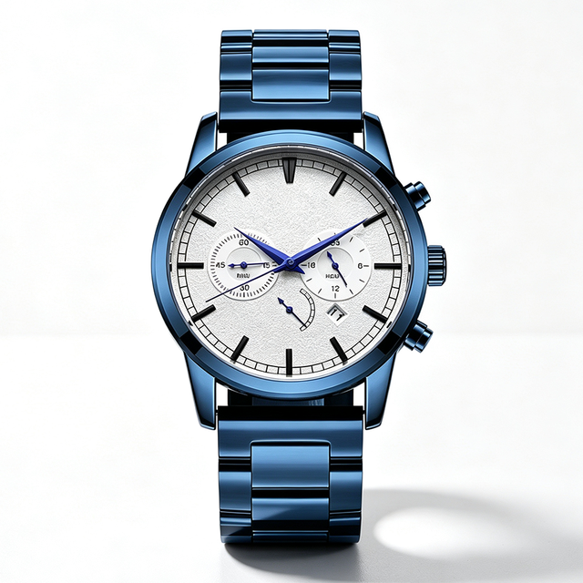 Luxury Business Waterproof 316L Stainless Steel Mens Waterproof Japan Quartz Chronograph Watch