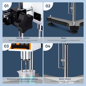 GOYOJO NDJ-8S Digital Rotary Viscometer with Temperature Probe 4 Rotors for Lab Inks Paints Coatings Cosmetics - Product Image 5