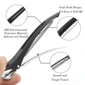 Accessoires pour cheveux personnalisés avec logo, nouveaux, pour filles et femmes, coiffure, salon <span class=keywords><strong>de</strong></span> beauté, grandes pinces à cheveux épaisses et fines pour femmes - Product Image 6