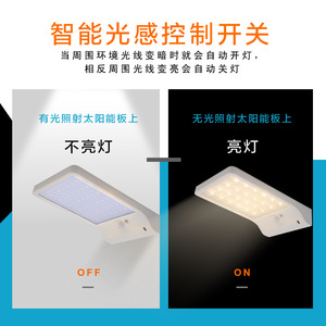 ไฟติดผนังโซลาร์เซลล์ HDH Huidahong 48LED พร้อมรีโมทคอนโทรล เซ็นเซอร์ตรวจจับความเคลื่อนไหว สำหรับสวนกลางแจ้ง - Product Image 4