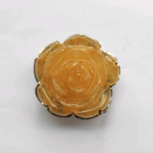 Colgante de Aragonita con Flor de Rosa Hecha a Mano - Product Image 1