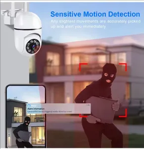 Telecamera di Sicurezza IP WiFi da Esterno Full HD con Sensore CMOS 3MP, Rilevamento Umano, Visione Notturna <span class=keywords><strong>e</strong></span> Audio per <span class=keywords><strong>Sorveglianza</strong></span> - Product Image 4