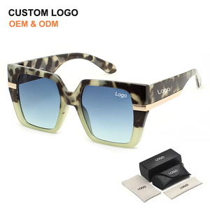 Premium 2025 Famous Brand Sun Glasses Women Men Custom Luxury UV400 Shades Oversized Fashion Designer Square Frame <b>Sunglasses</b> - Product Image 1