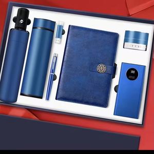 Corporate Custom Logo Metal Pen Power Bank Audio Temperature Display Bottle Promotional Business <b>Gift</b> <b>Set</b> for Office - Product Image 3