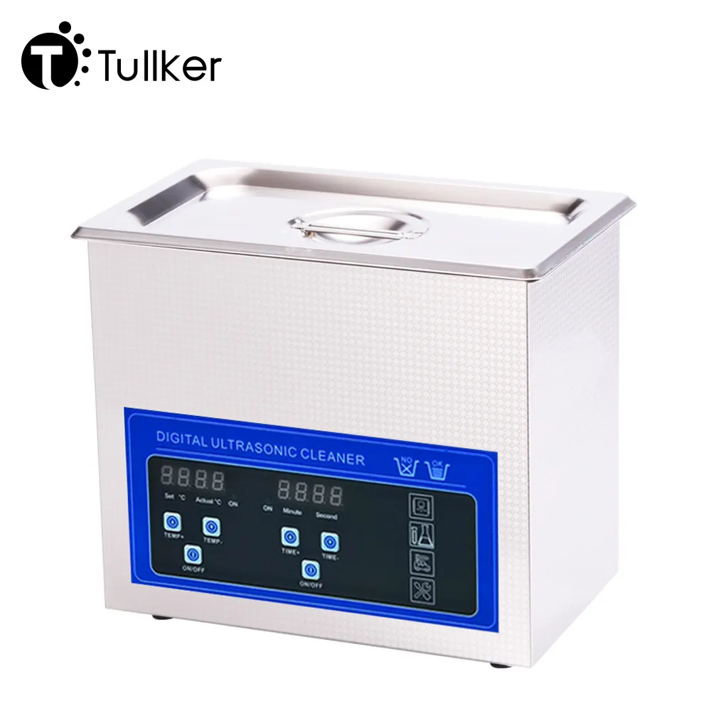 Tullker 4.5L Ultra Sonic Washer DPF Injector Car Engine Motor Parts Circuit Vinyl Record Jewelry Ultrasonic Cleaner