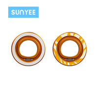 Support magnétique rond pliable Sunyee en métal pour sublimation, accessoires de téléphone vierges en gros pour impression personnalisée