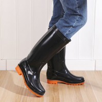 Bottes de pluie Wellington en PVC imperméables antidérapantes de haute qualité YL6077 pour hommes