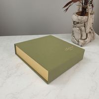 Boîte cadeau personnalisée haut de gamme, personnalisable, A4, rigide, écologique, avec fermeture magnétique et logo personnalisé