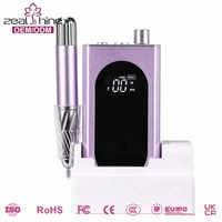 Ponceuse à Ongles Électrique Portable Rechargeable 40000 tr/min, Puissante et Sans Balais, Lime à Ongles Électrique