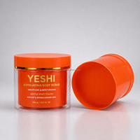 Contenants cosmétiques en plastique PET double couche de 500 g, blancs, pour crème hydratante pour cheveux et crème pour le visage, avec estampage doré, bouchon à vis, design de logo personnalisé