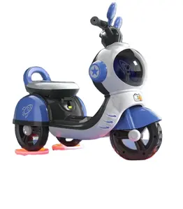 Sepeda Motor Elektrik Mini Anak-anak Murah dengan Figur Lucu/3 Roda Merah Muda Dioperasikan dengan Baterai Sepeda Motor Mainan Mobil Roda Tiga Anak-anak
