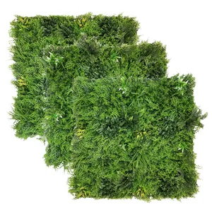 Artificial Boxwood Hedge Wall Vertical Garden Decorative Faux Boxwood Panels Greenery System Artificial Grass Wall Plant Panel