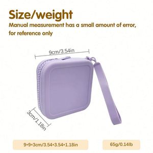 Fashionable Silicone Coin Purse With Zipper Closure <b>Wrist</b> <b>Strap</b> Mini Size Water Resistant & Washable Portable Promotional Gift - Product Image 3